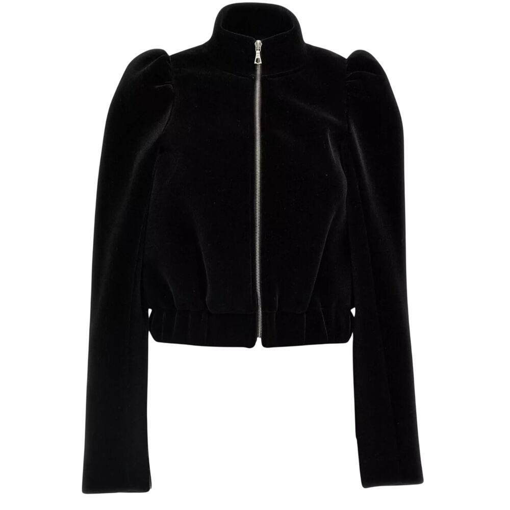 DRIES VAN NOTEN 'VURAS' HIGH NECK PUFF SHOULDER JACKET SZ MEDIUM